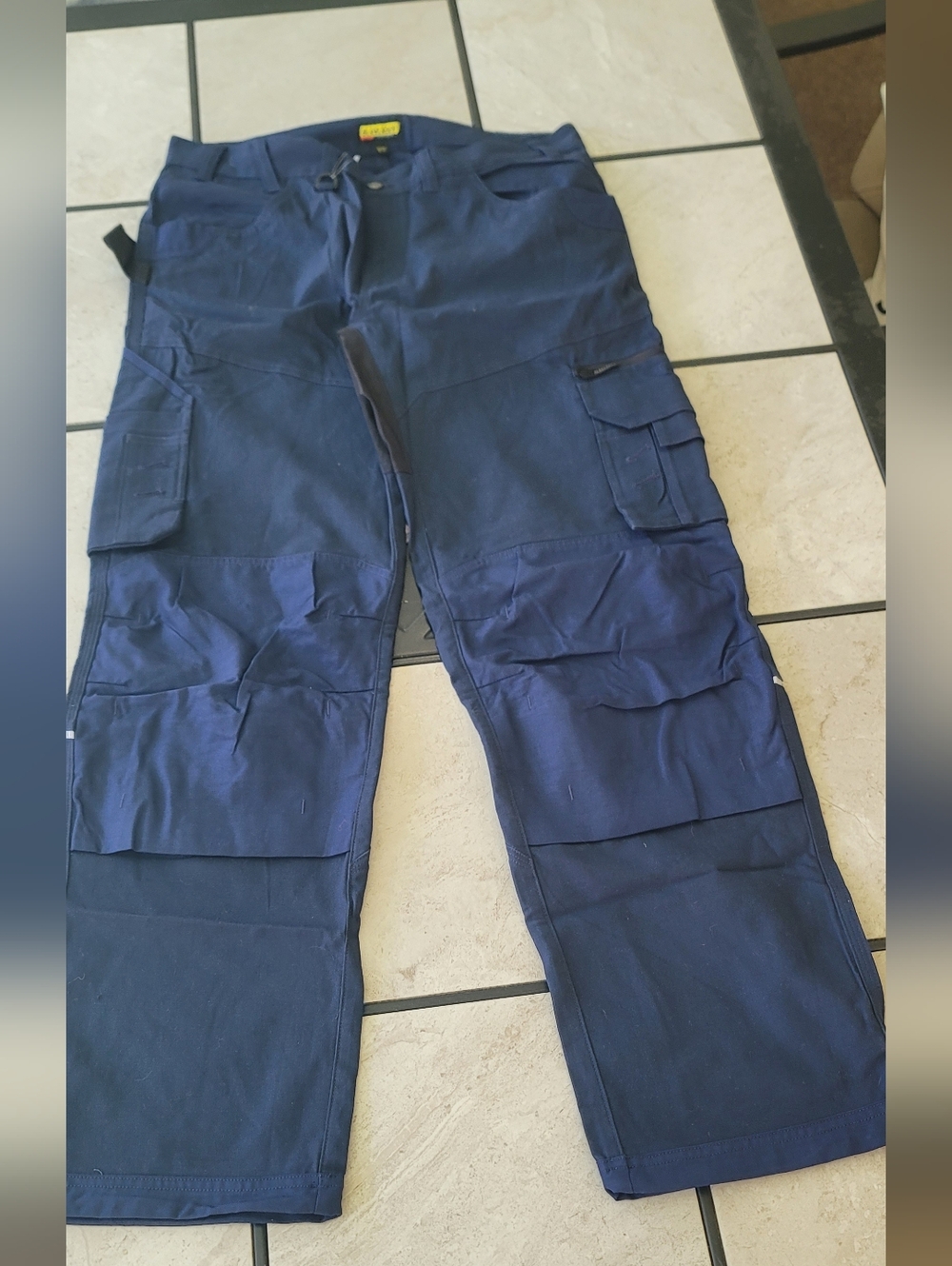 Men's Cargo Work Pants - Navy
